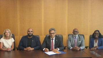 Sint Maarten Wastewater project signing